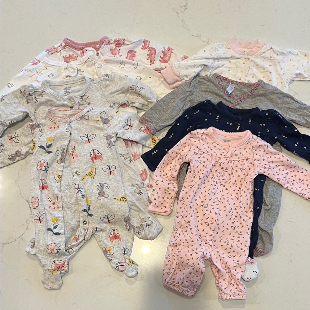 Assorted Newborn Girls One Pieces Set